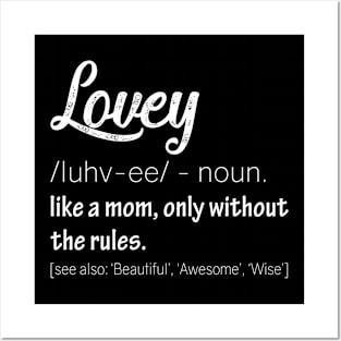 Lovey Definition, Great Gifts for Grandmas Funny Posters and Art